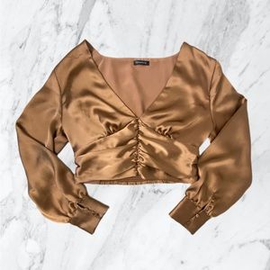 Dynamite Balloon Sleeve Blouse